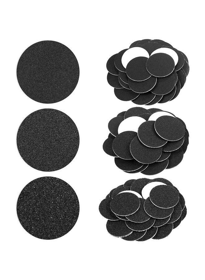 Maitys 120 Pcs Replaceable Sandpaper Discs Tip 2 Toe Refill Disks Replacement Sandpaper Pad Discs Foot File Disc Callus Disks for Electric Foot File Dead Hard Skin Callus Remover (80 Grit 100 Grit 180 Grit) - Image 1