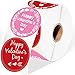 Well Tile 2 Inch Red Happy Valentines Day Heart Sticker Labels Love Decorative Stickers for Scrapbooking or Embellishment 500 PcsRoll - Image 3