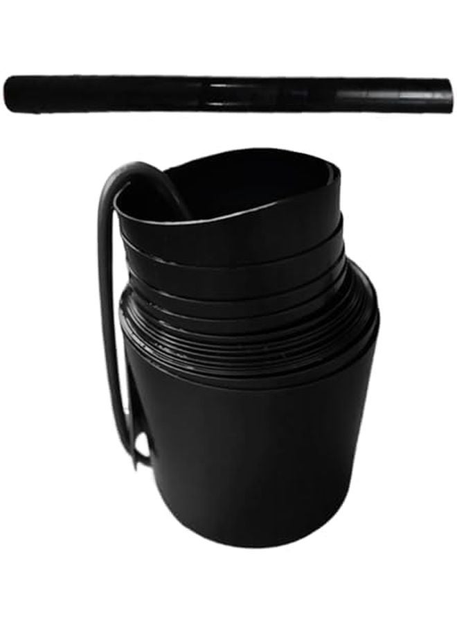 Black Spiral Steel Strip Protector Oil Proof Flexible Dustproof Sleeve For Lead Screw - Image 1