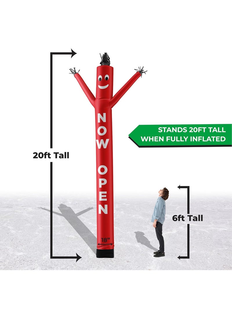 LookOurWay LookOurWay Air Dancers Inflatable Tube Man Attachment  20 Feet Tall Wacky Waving Inflatable Dancing Tube Guy for Business Promotion Blower Not Included  Now Open  - Image 3