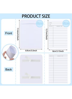 Nezyo 100 Pcs Library Card Pockets And Books Library Cards Kits Self Adhesive Include Book Checkout Cards And Library Pocket Envelope Sleeves For Cds Dvds Library Office And Gift Tag  - Image 2