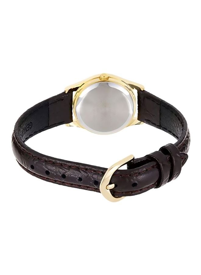CASIO Women Leather Analog Wrist Watch LTP-1094Q-9ARDF - 29 mm - Brown - Image 2