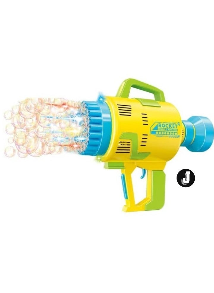 JAJEEK "New 48-Hole Bubble Blower Gun with Colorful Lights – Rocket Launcher Bubble Maker, Foam Blaster for Kids, Perfect for Outdoor Parties and Gifts" - Image 5