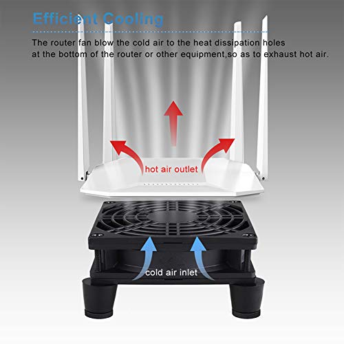 GDSTIME Quiet 90mm Router Fan Cooler with 3 Speed Control, Small DC 5V USB Computer Brushless Cooling Fan 92mm x 25mm for Modem Receiver DVR PlayStation Xbox - Image 4