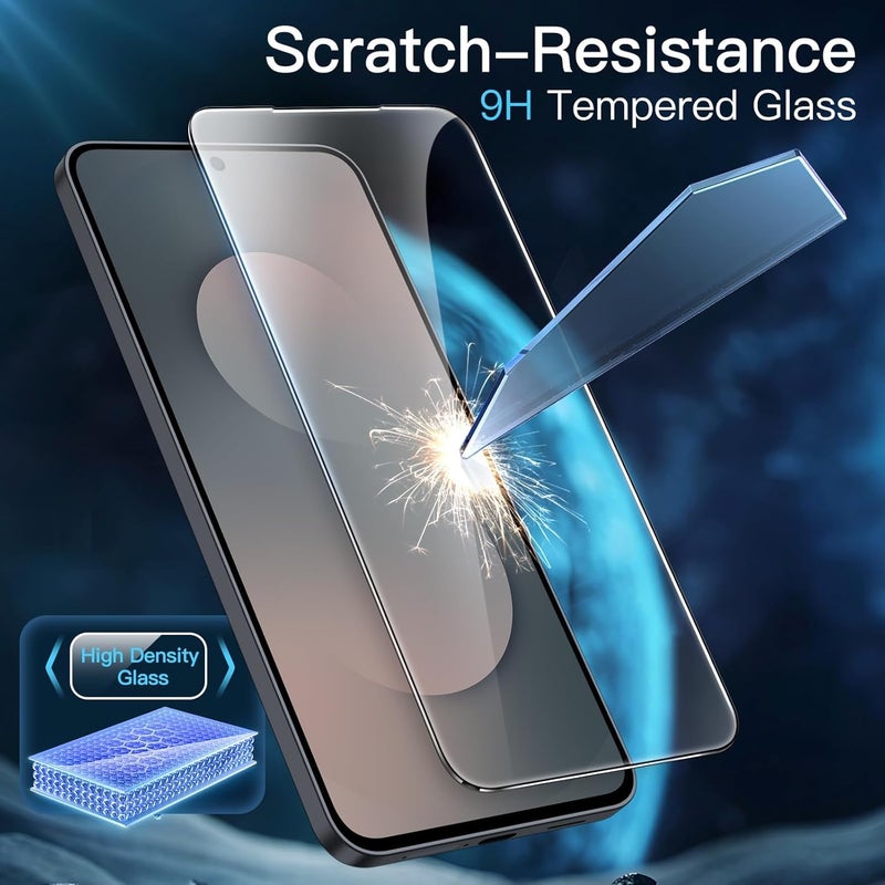 OpenTech حماية شاشة زجاجية مقسّاة من غوريلا بمعيار عسكري متوافقة مع سامسونج جالاكسي S25 FE 5G مع تغطية من الحافة إلى الحافة - صديقة للحالات، مقاومة للخدوش ومجموعة تركيب خالية من الفقاعات - Image 4