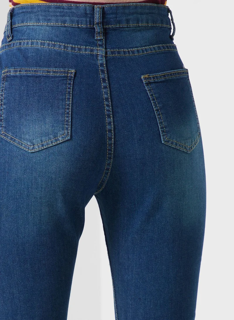 Ginger Urban Minx High Waist Straight Leg Jeans