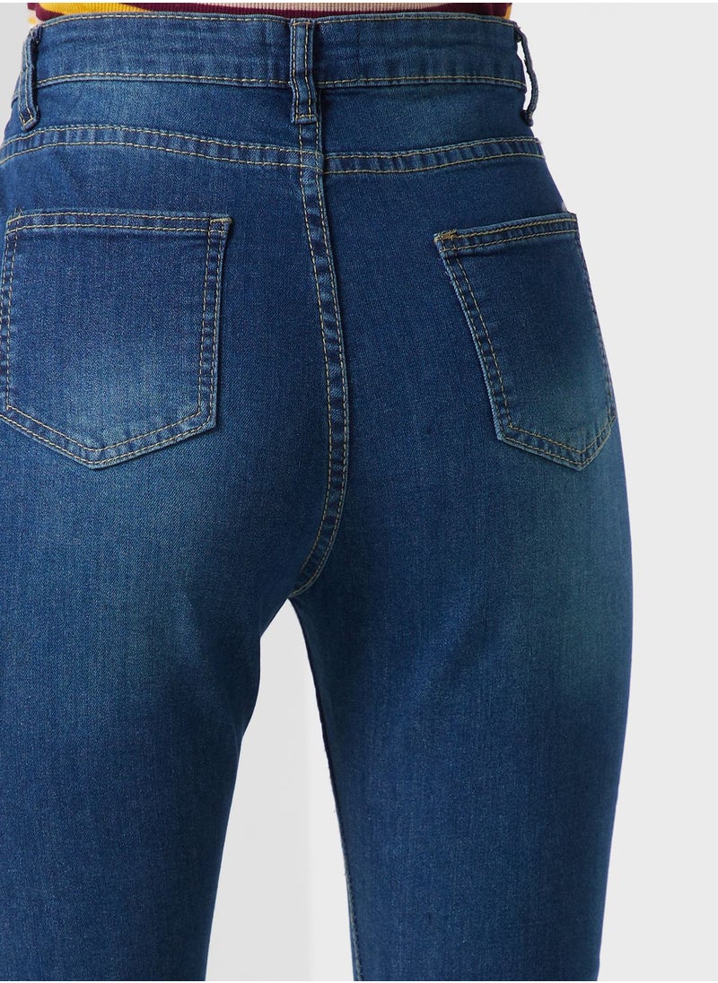 Ginger - Urban Minx High Waist Straight Leg Jeans - Image 1