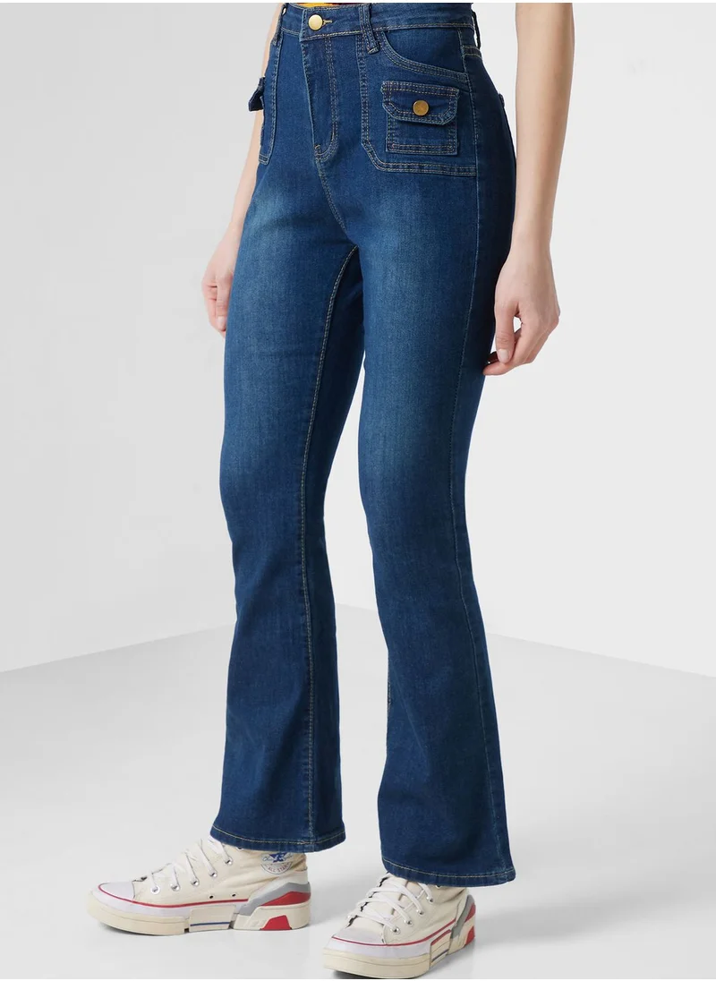 Ginger Urban Minx High Waist Straight Leg Jeans