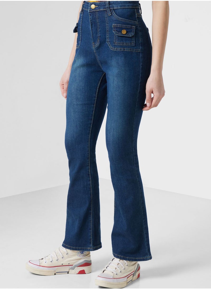 Ginger - Urban Minx High Waist Straight Leg Jeans - Image 1