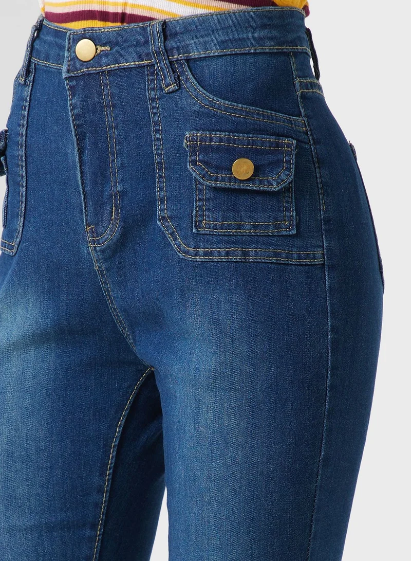 Ginger Urban Minx High Waist Straight Leg Jeans
