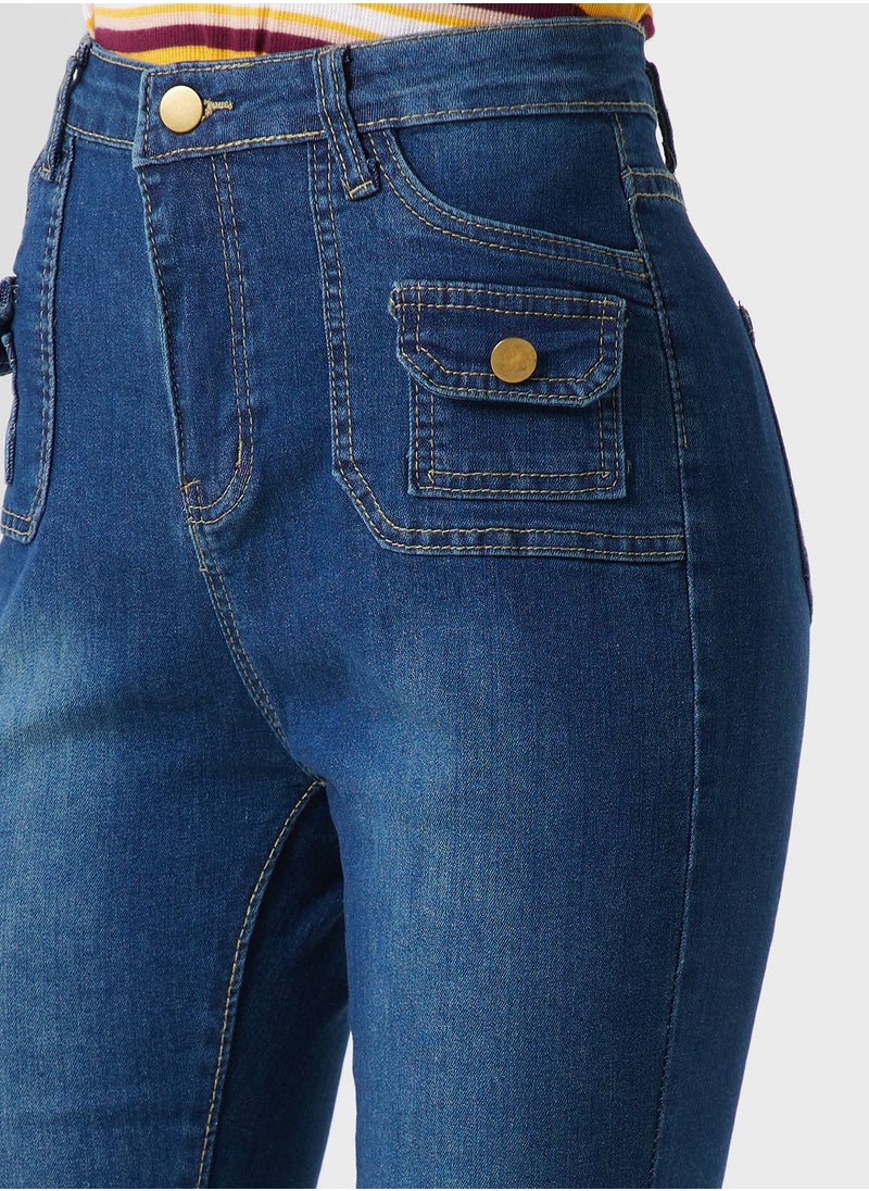 Ginger - Urban Minx High Waist Straight Leg Jeans - Image 1