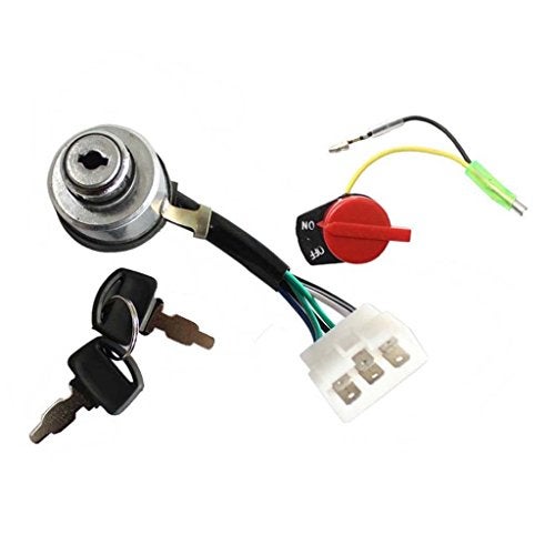 HURI Generator Ignition Key Switch + On Off Stop Switch for DuroMax XP4400 XP4400-CA XP4400E XP4400E-CA XP4400EH MX4500E XP6500E XP8500E XP8500E-CA XP10000E & XP10000E-CA - Image 1