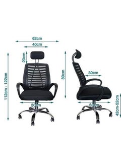 GoldenLike Office Chair Ergonomic Desk Chair Mesh Computer Chair with Lumbar Support Adjustable Desk Chair for Home Office Work Study (Black-B)  - Image 3