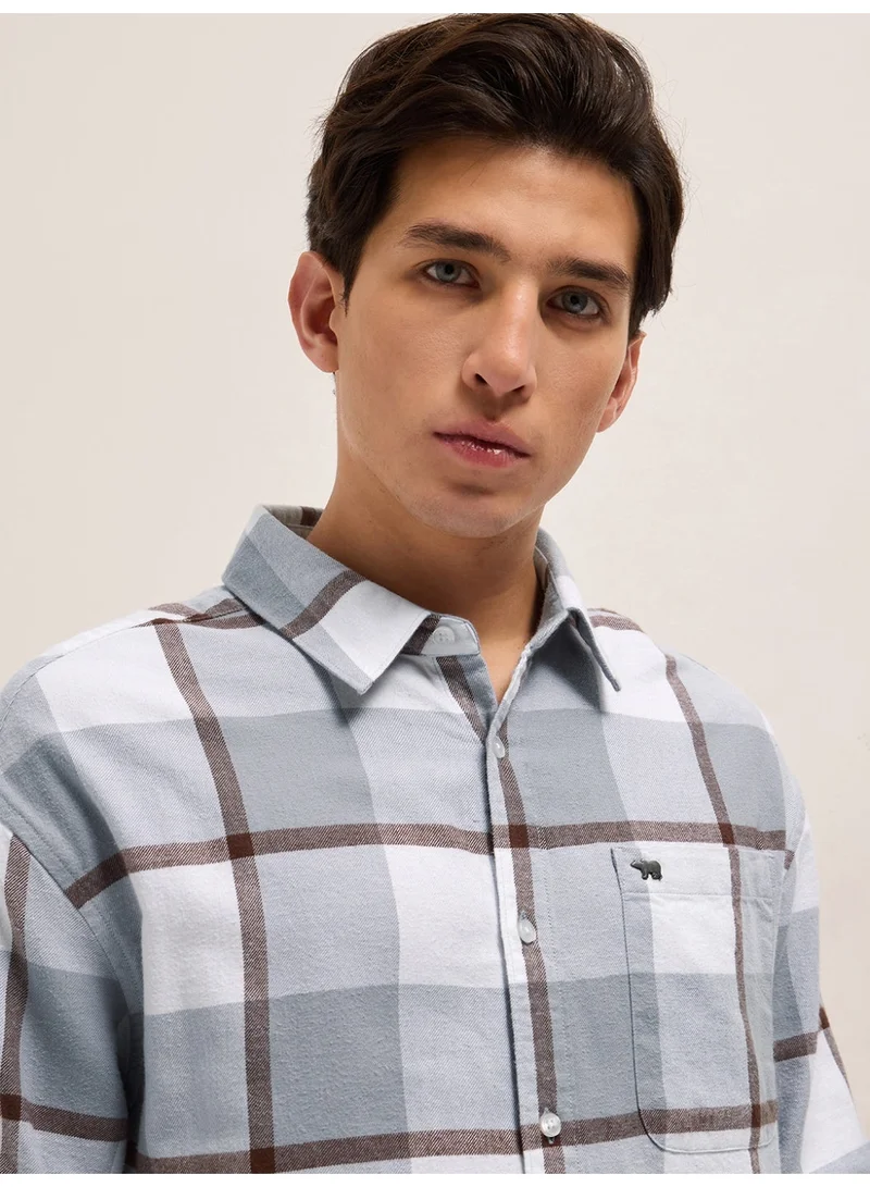 The Bear House  Men’s Long Sleeve Shirt – Classic, Comfortable and Stylish Essential for Work, Travel or Casual Outings for Men | Best Price UAE