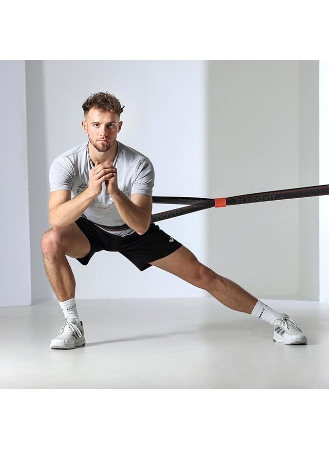 FLEXVIT شريط المقاومة - أحزمة لياقة بدنية لتمرين كامل الجسم الفعال، HIT، التنسيق، الاستقرار والارتداد، 4 قوى، للمبتدئين والمحترفين - Image 5