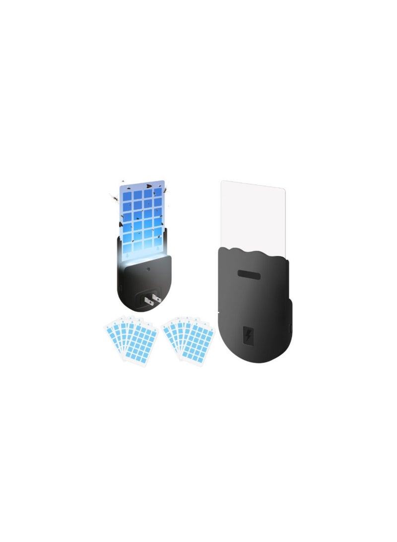 Generic Indoor Fly Traps for Gnats, 2-in-1 Light Modes, Plug-In Insect Catcher for House Plants, Includes 2 Devices + 10 Sticky Cards for Effective Mosquito Control.  - Image 1