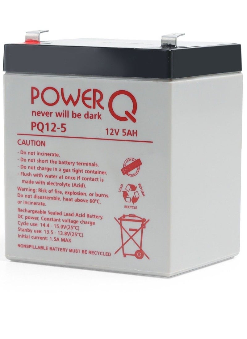 POWER Q Power Q PQ12-5 12V/5AH UPS Battery 
