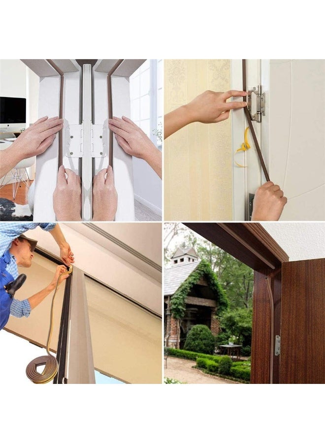 شريط لاصق لعزل الأبواب والنوافذ عن الطقس بطول 1.5 متر، شريط ذاتي اللصق لسد الفراغات والفتحات الكبيرة (من 0.7 سم إلى 1.19 سم)، سهل القص حسب المقاس - Image 3