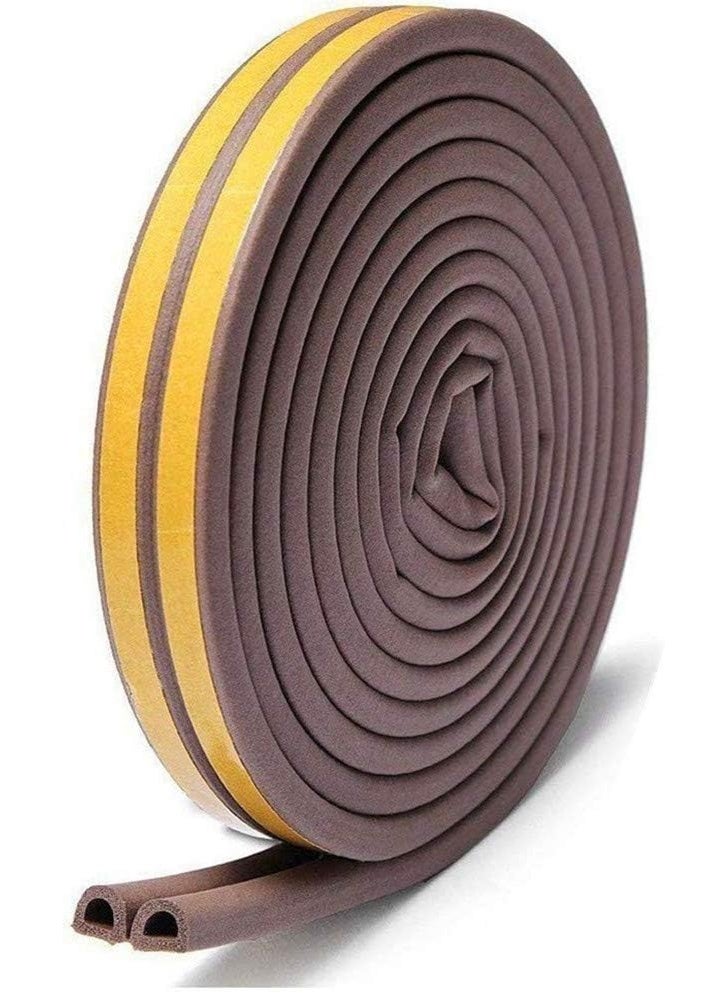 شريط لاصق لعزل الأبواب والنوافذ عن الطقس بطول 1.5 متر، شريط ذاتي اللصق لسد الفراغات والفتحات الكبيرة (من 0.7 سم إلى 1.19 سم)، سهل القص حسب المقاس - Image 1