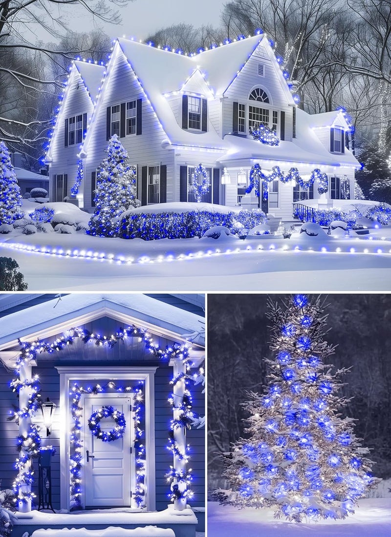 Brightown Outdoor Christmas Lights  100 Ft LED String Lights with Blue  White Strawberry C9 Bulbs Waterproof Connectable UL Certified for IndoorOutdoor Use - Image 5