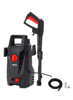 Geepas 110 bar High Pressure Washer| Carbon Brush Motor 1400 W 6.5 L/min Maximum Flow| Includes Spray Gun with Adjustable Nozzle, 5 M  Cord and Hose| Removing All Type Dust Mud Dirt | GPW1411EL-240