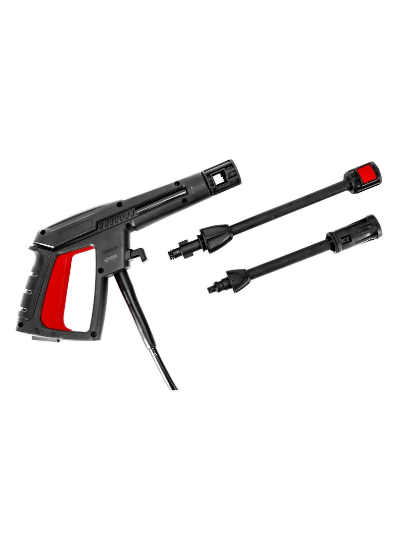 GEEPAS - Geepas 110 bar High Pressure Washer| Carbon Brush Motor 1400 W 6.5 L/min Maximum Flow| Includes Spray Gun with Adjustable Nozzle, 5 M  Cord and Hose| Removing All Type Dust Mud Dirt | GPW1411EL-240 - Image 1