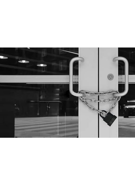 Vroxy Vroxy Heavy Duty Outdoor Waterproof Padlock Weatherproof RustProof Steel Lock with Keys High Security for Shed Garage Garden Gate Door Chain 1Pcs 45mm with 3 Keys  - Image 4