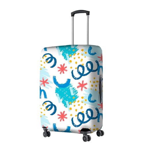 Nasher Miles Polyester 65 (24 Inch) Medium Protective Luggage Cover - Confetti - Image 1