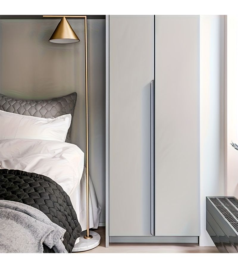 Set Of 3 Gold Ultra Long Aluminum Door Handles 100Cm 39 Inch Brushed Finish Concealed Side Mounting Easy No Drilling Installation Self Tapping Screws For Wardrobe Closets - Image 3