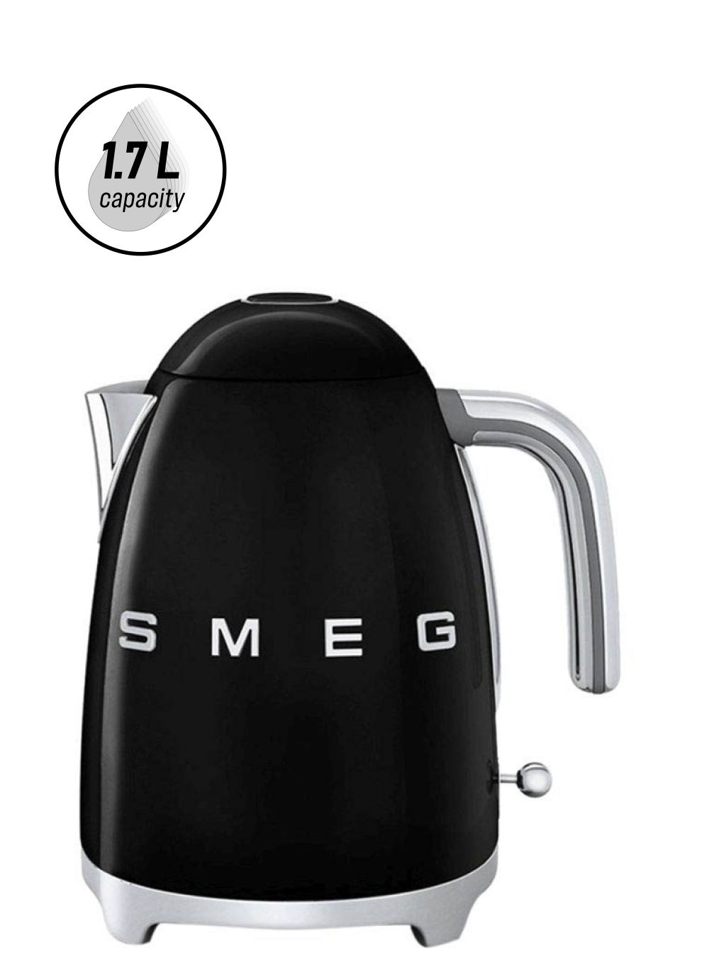 Retro Style Aesthetic Kettle 1.7 L 3000.0 W KLF03BLUK Black/Silver