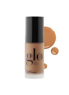 Glo Skin Beauty Glo Skin Beauty Luminous Liquid Mineral Foundation Makeup with SPF 18 (Caramel) - Improves Uneven Skin Tone, Smooths & Corrects Imperfections, Sheer to Medium Coverage, Dewy Finish 