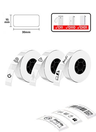3 rolls of label paper