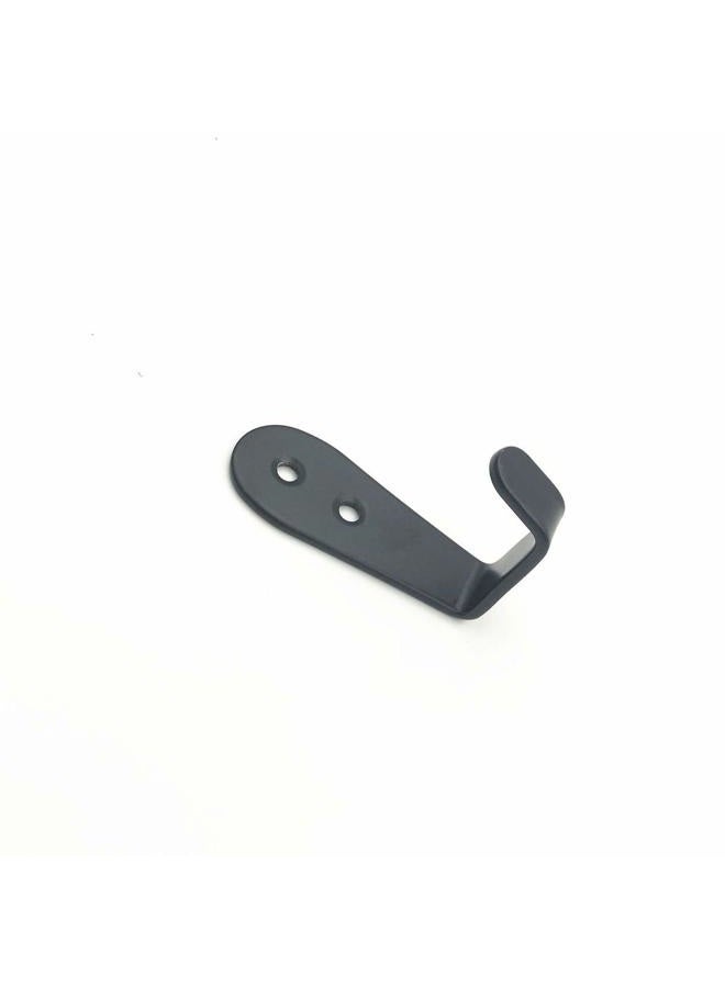Flyisland Rustic Wall Hooks 5 Packs, Vintage Wire Hooks Robe Hooks Wall Mounted Double Coat Hanger for The Entryway, Bathroom, Bedroom, Kitchen, Mudroom, Garage (Black L Coat Hook x 8) - Image 4