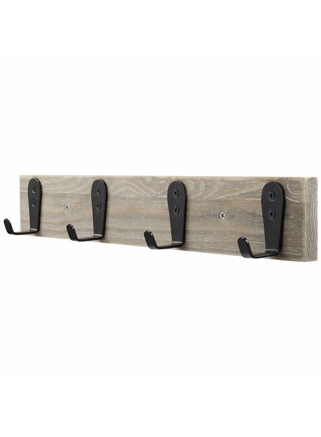 Flyisland Rustic Wall Hooks 5 Packs, Vintage Wire Hooks Robe Hooks Wall Mounted Double Coat Hanger for The Entryway, Bathroom, Bedroom, Kitchen, Mudroom, Garage (Black L Coat Hook x 8) - Image 5