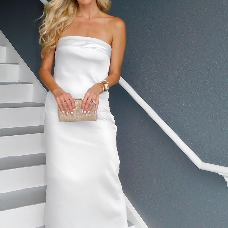 DASEIN حقائب داسين النسائية المسائية، حقائب كلاتش، حقائب رسمية للحفلات، حقائب زفاف، حقائب كوكتيل، حقائب بروم (شمبانيا مطوية) - Image 2