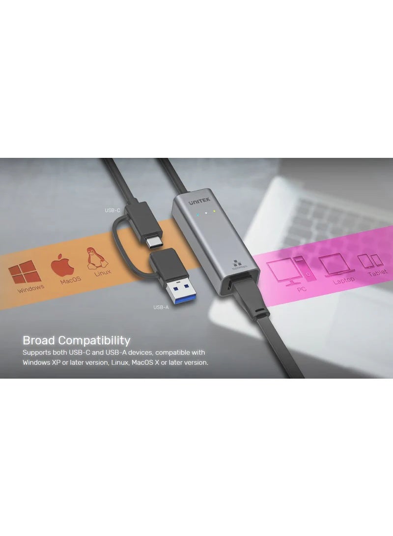 UNITEK محول USB-C و USB-3.1 إلى إيثرنت جيجابت  - Image 4