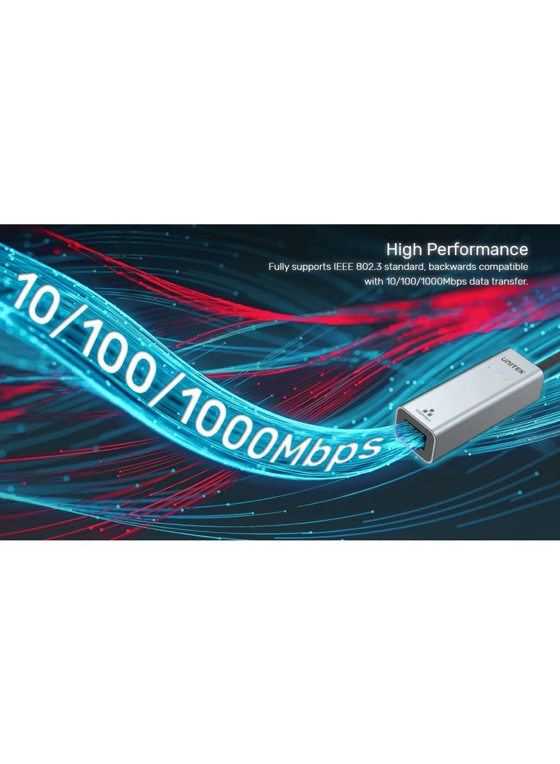 UNITEK محول USB-C و USB-3.1 إلى إيثرنت جيجابت  - Image 3