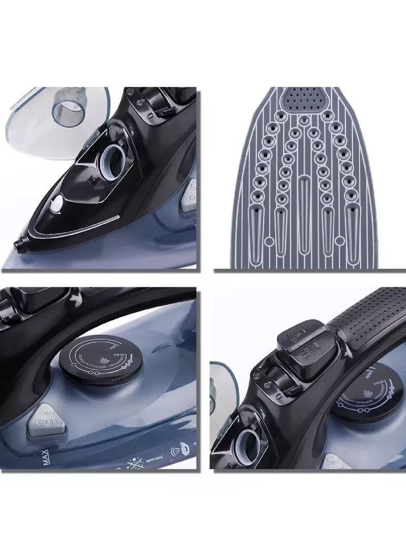 REFURA Non-Stick Steam & Dry Iron 2400W Blue RE-124 - Image 3