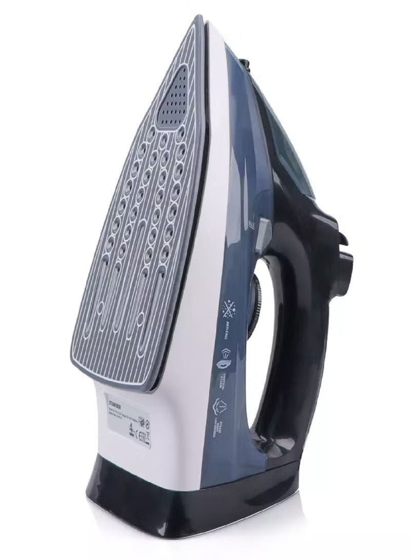 REFURA Non-Stick Steam & Dry Iron 2400W Blue RE-124 - Image 2