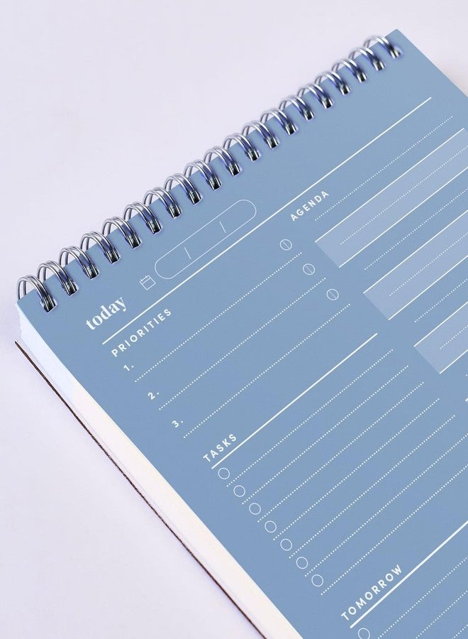 بست سيلف كو. دفتر تخطيط يومي من BestSelf Co.، 60 ورقة - ورق 120 جرامًا للمتر المربع، مُجلّد بحلقات، مُخطط عمل وقائمة مهام | مُخطط يومي لزيادة الإنتاجية | جدول زمني بالساعة، قائمة مهام، وخطة الغد - Image 5