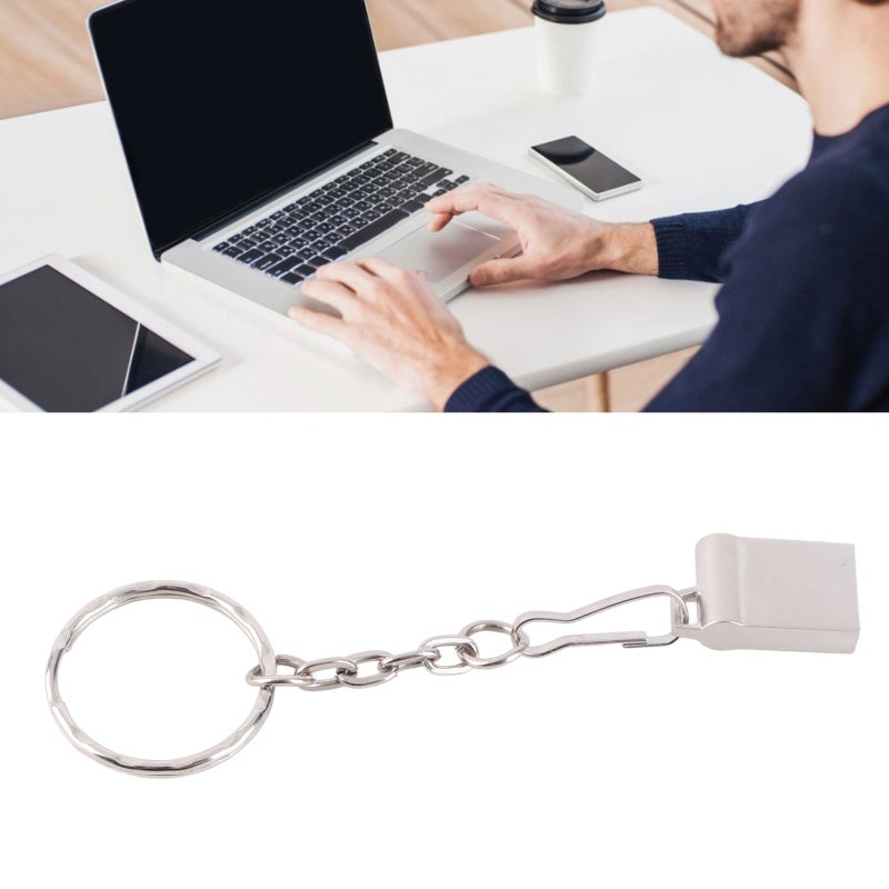 10 عبوات من محفري الفلاش: تصميم سلسلة مفاتيح معدنية USB 2.0 - محرك محمول ليعمل عند الشقوق واللعب لتخزين البيانات ومشاركة الملفات في المكتب المنزلي - Image 5