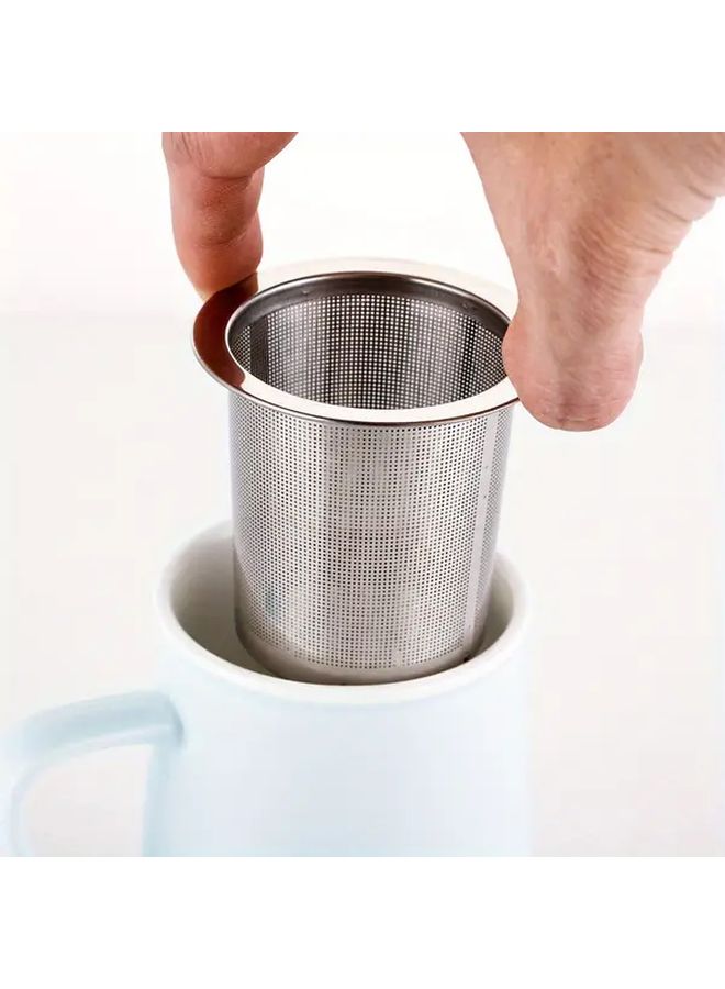 Stainless Steel Fine Mesh Tea Infuser Strainer For Loose Leaf Tea Coffee 1pc Kitchen Essential - Image 1