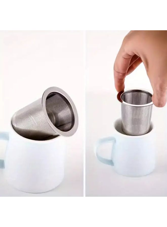 Stainless Steel Fine Mesh Tea Infuser Strainer For Loose Leaf Tea Coffee 1pc Kitchen Essential - Image 3