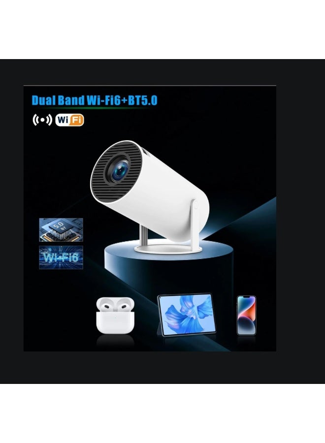 HOPESTAR 4K Smart Projector, LCD, Wi-Fi, HDMI, USB, AV, Vivid Color, Auto Keystone Correction, 180° Flip, 280 ANSI Lumens, 130 Inch Screen, 180° Flip Home Video Projector Outdoor Projector - Image 3