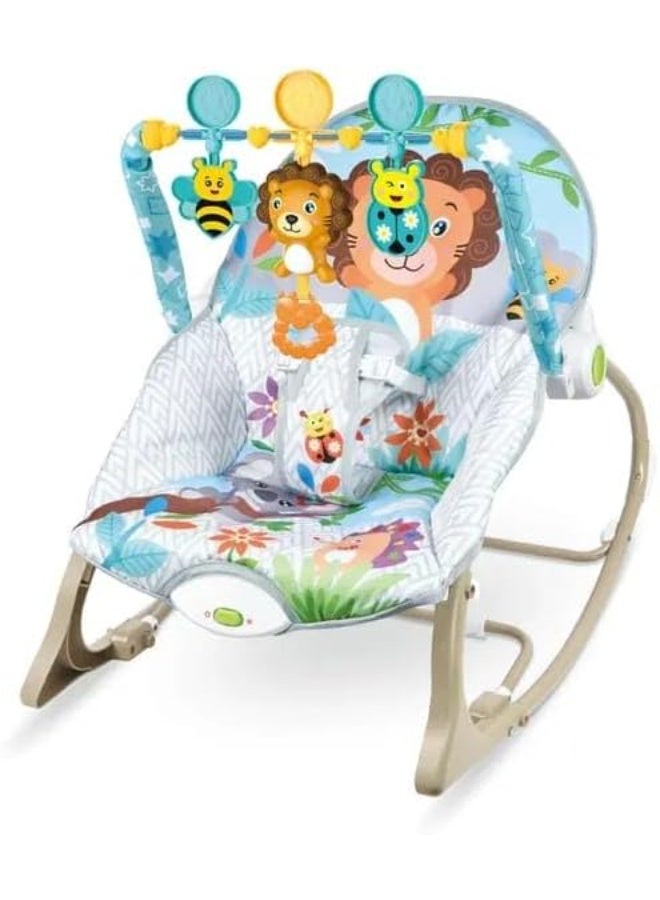 (Ebaby) Musical Rocking Chair for Infants and Toddlers with Vibration Function, Soothing Rocking Toys for Infants and Toddlers, Suitable from Birth - Image 1