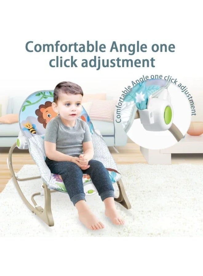 (Ebaby) Musical Rocking Chair for Infants and Toddlers with Vibration Function, Soothing Rocking Toys for Infants and Toddlers, Suitable from Birth - Image 3