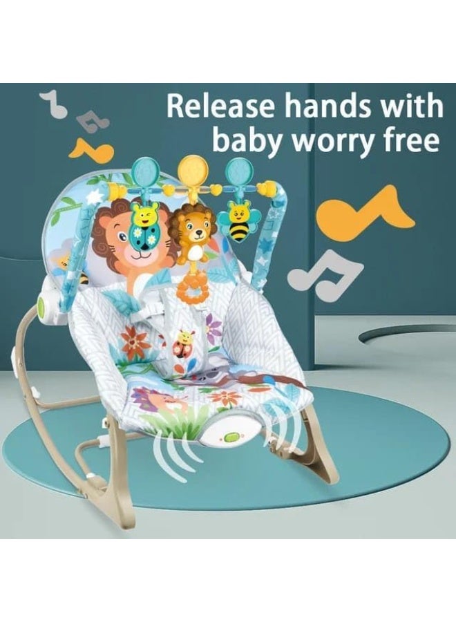 (Ebaby) Musical Rocking Chair for Infants and Toddlers with Vibration Function, Soothing Rocking Toys for Infants and Toddlers, Suitable from Birth - Image 4