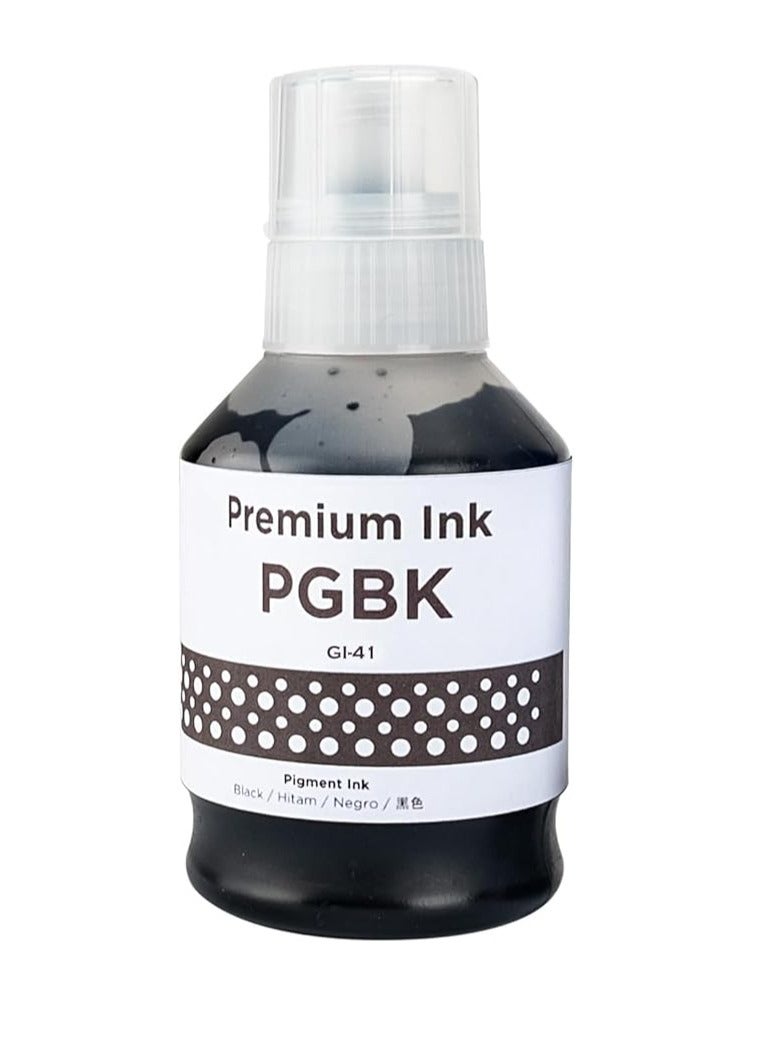 Terabyte GI-41 Black Ink bottle Set 2-Pack High Capacity 135ml for Cann GI-41 GI 41 Compatible for CANN PIXMA G1420 G2420 G2460 G3420 G3460 Printer, Prints Up to 8,000 Pages - Image 1