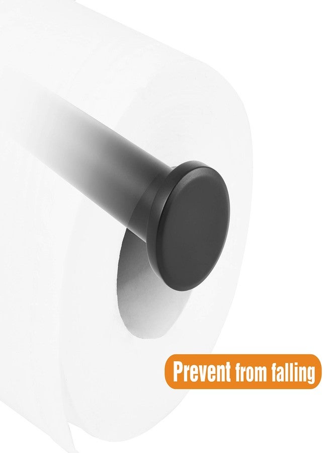 HITSLAM Black Toilet Paper Holder 304 Stainless Steel, Bathroom Tissue Holder Wall Mount - Image 2