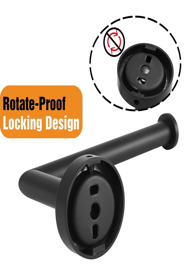 HITSLAM Black Toilet Paper Holder 304 Stainless Steel, Bathroom Tissue Holder Wall Mount - Image 5